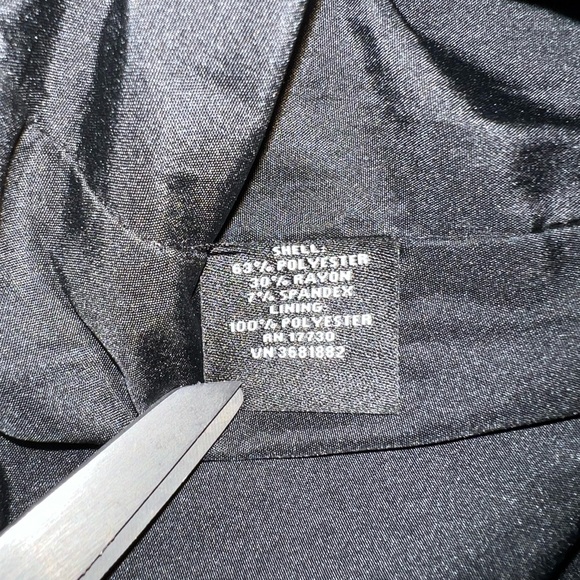 Victoria Beckham Dress Women’s Medium Black Polyester Blend Off The Shoulder Zip - Picture 4 of 13